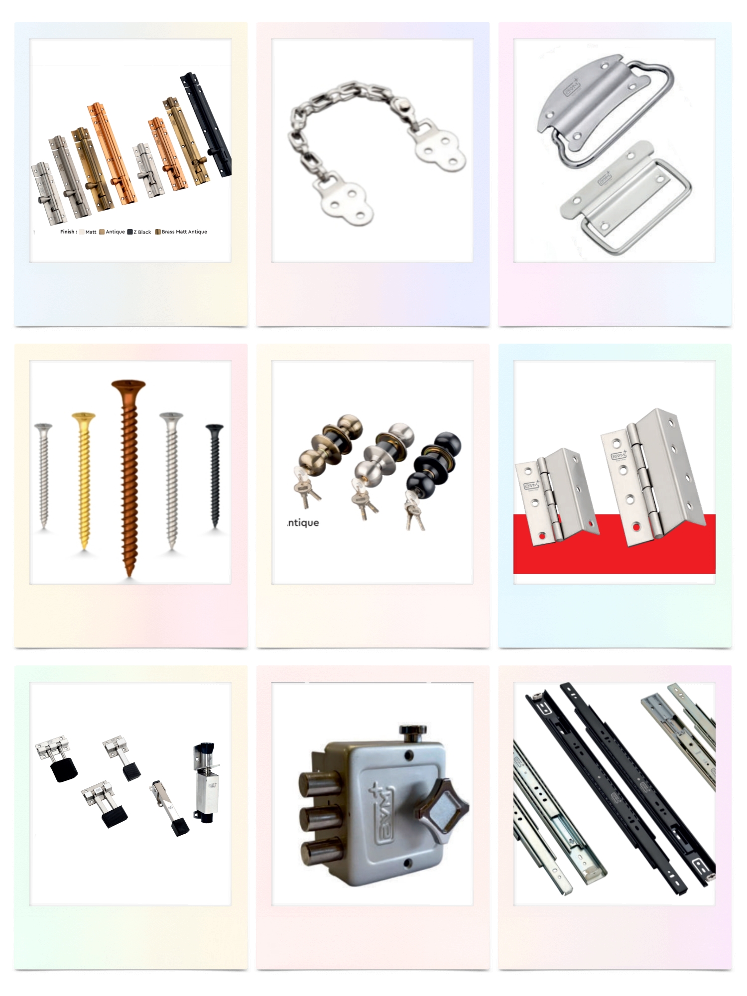 Hardware fittings